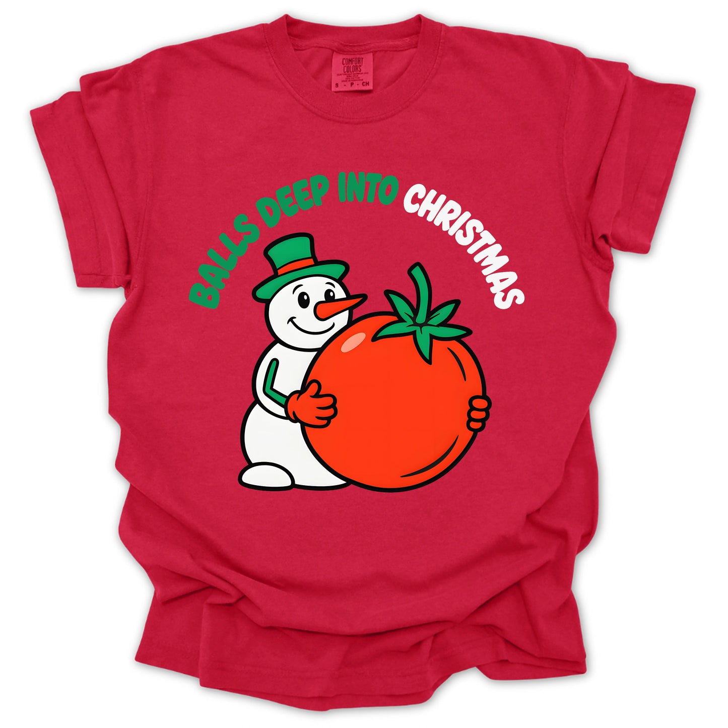 Balls Deep Into Christmas T-shirt