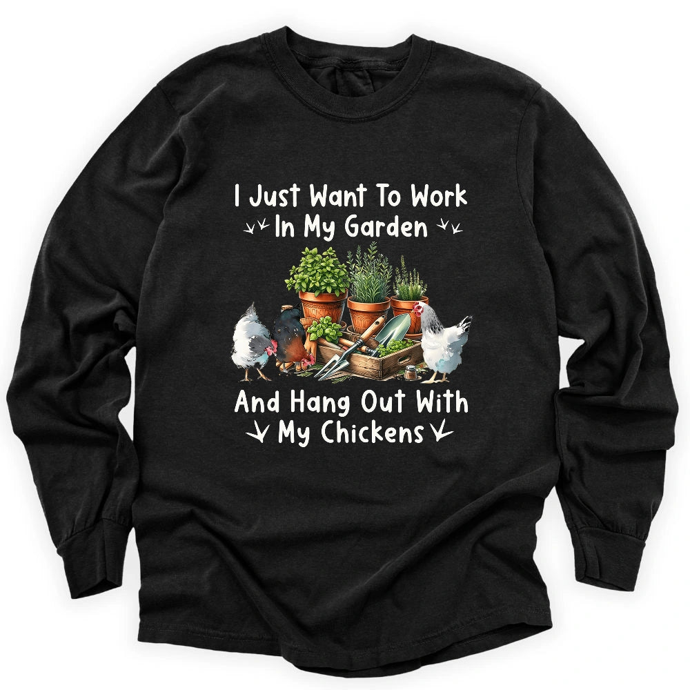 Garden & Chickens Long Sleeve T-shirt