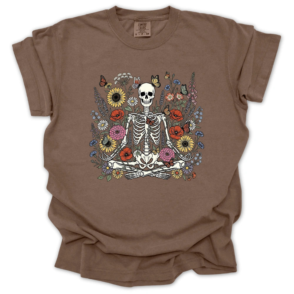 Skeleton in Bloom T-shirt