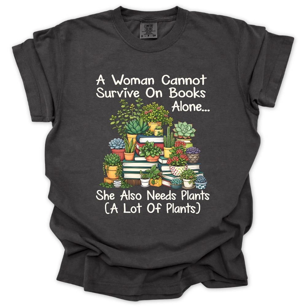 Books & Plants Lover T-shirt