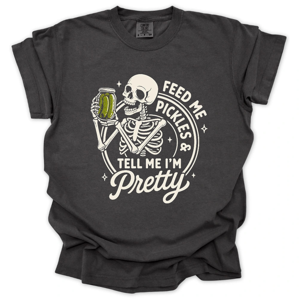 Feed Me Pickles Skeleton T-shirt