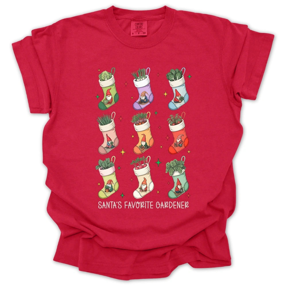 Santa's Favorite Gardener T-Shirt