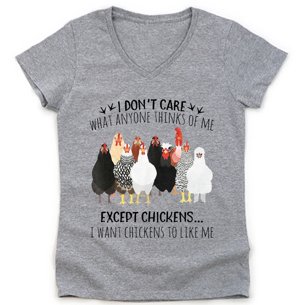 Chicken Approval Lady V-neck