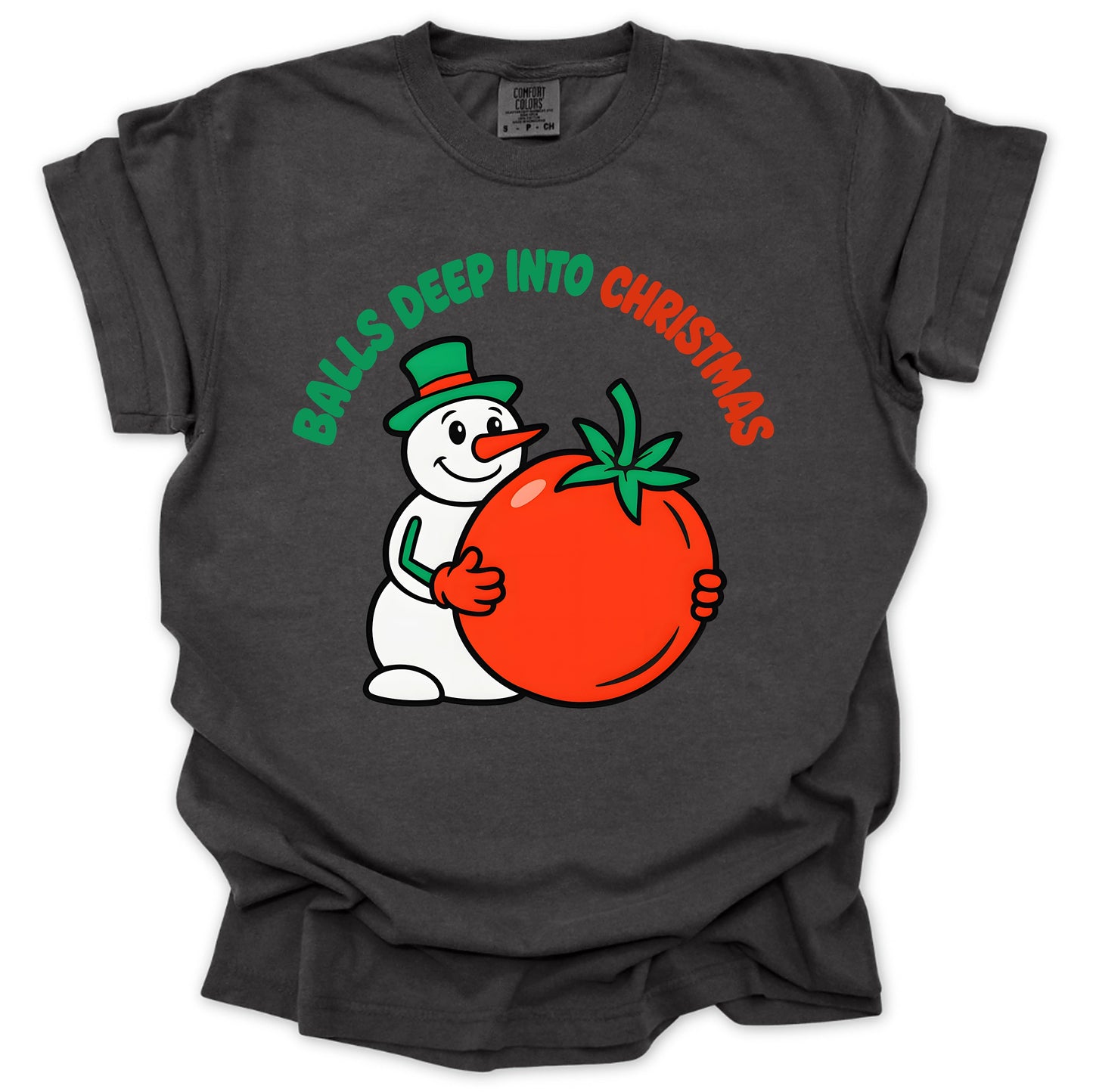 Balls Deep Into Christmas T-shirt
