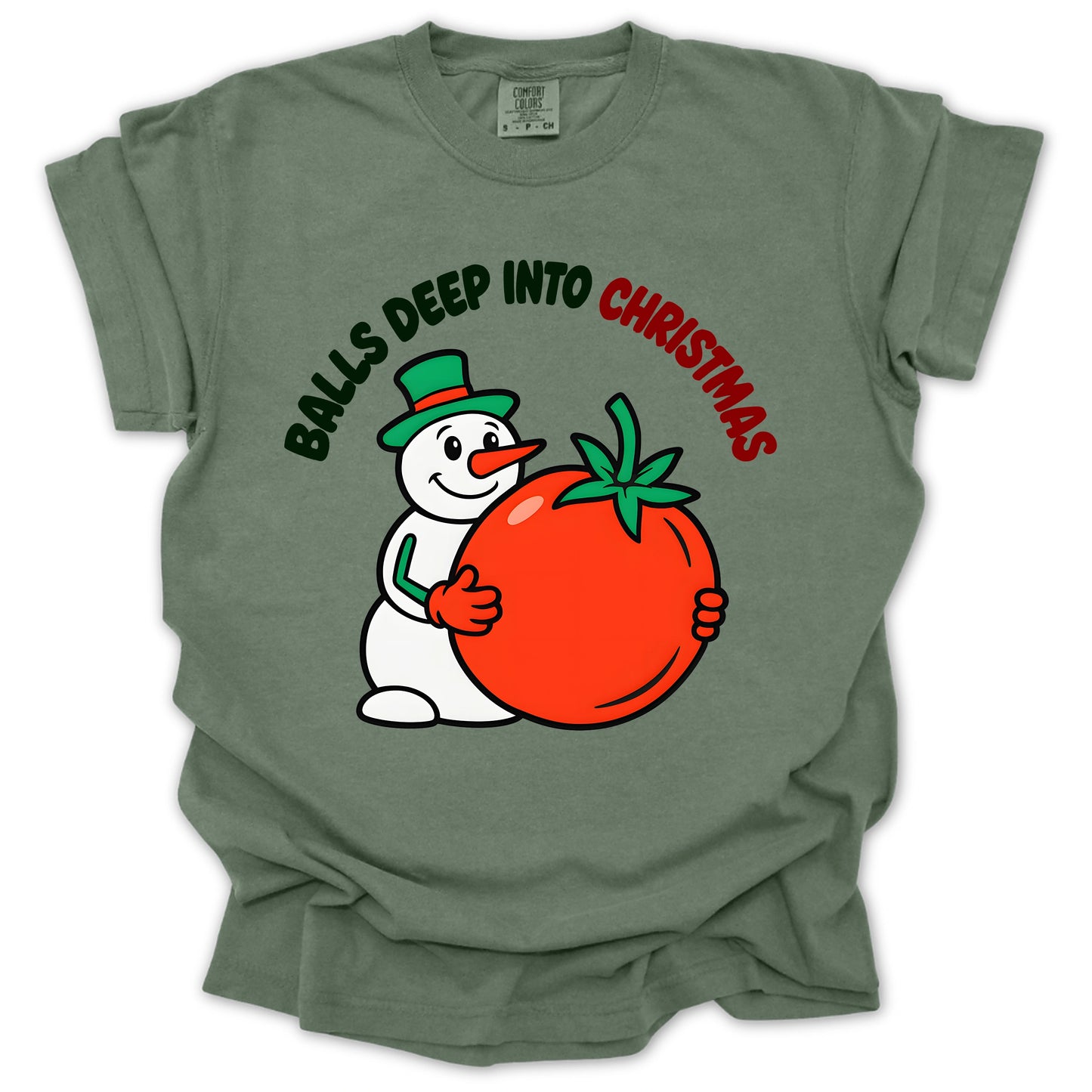 Balls Deep Into Christmas T-shirt