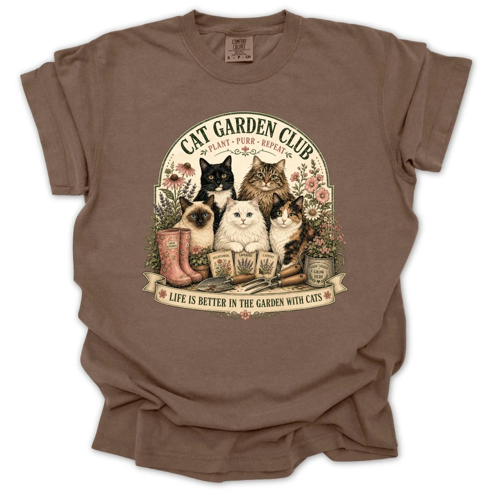 Cat Garden Club T-shirt