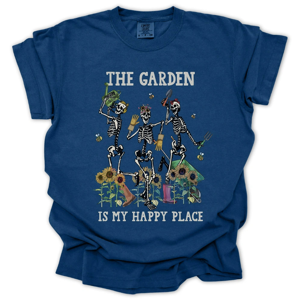 Dancing Skeleton Gardening T-shirt