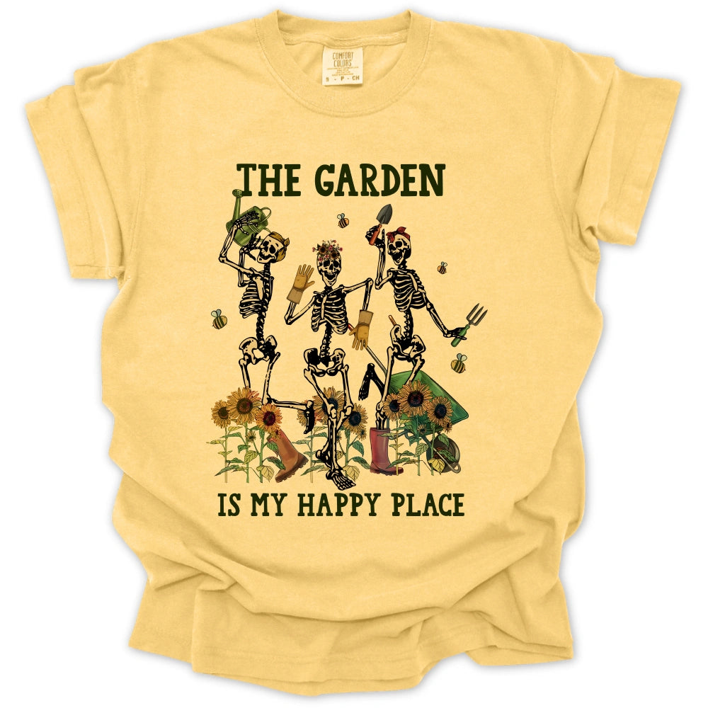 Dancing Skeleton Gardening T-shirt