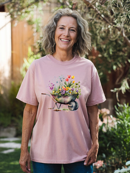 Floral Wheelbarrow T-shirt