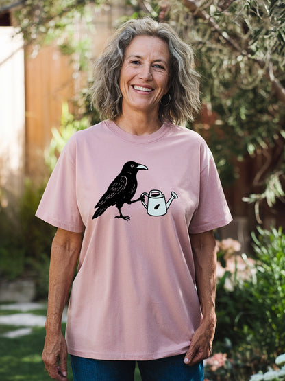Gardening Crow T-shirt