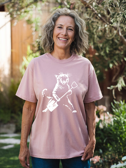 Rock Cat Gardening T-shirt