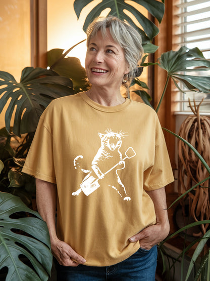 Rock Cat Gardening T-shirt
