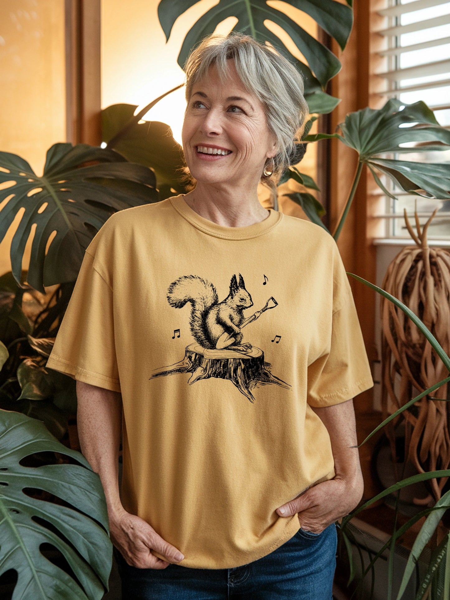 Gardening Squirrel T-shirt