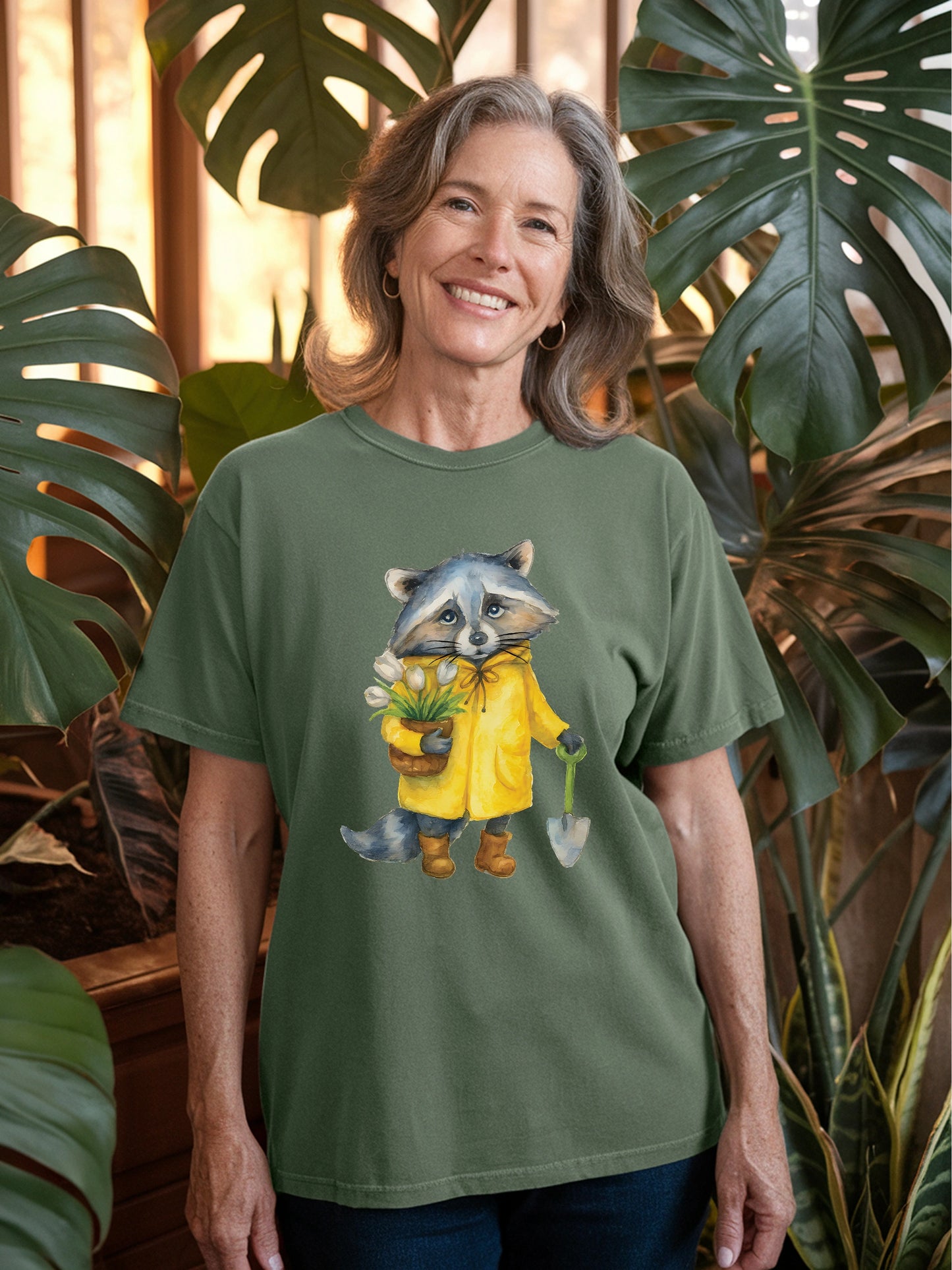 Raccoon Gardener T-shirt