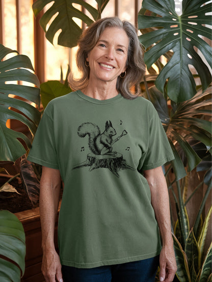 Gardening Squirrel T-shirt