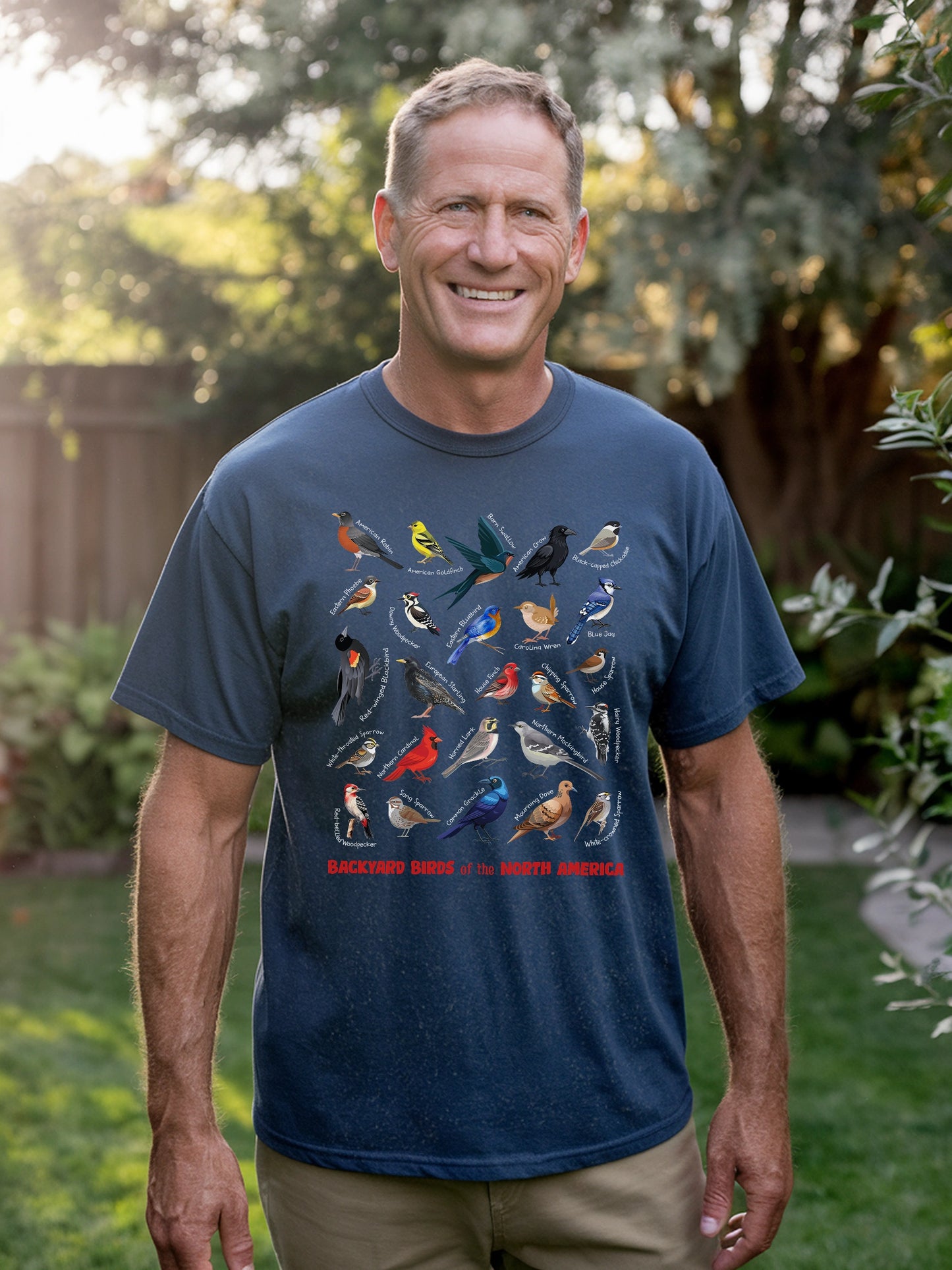 American Garden Birds T-shirt