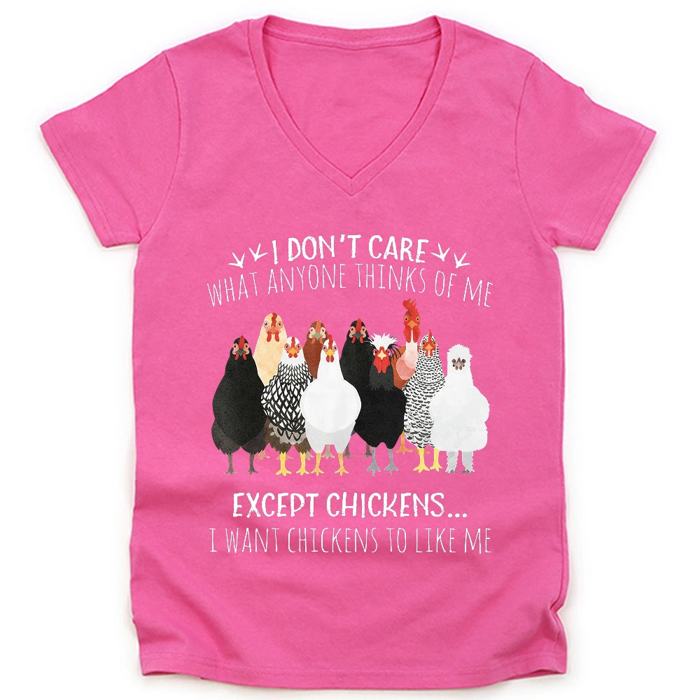 Chicken Approval Lady V-neck