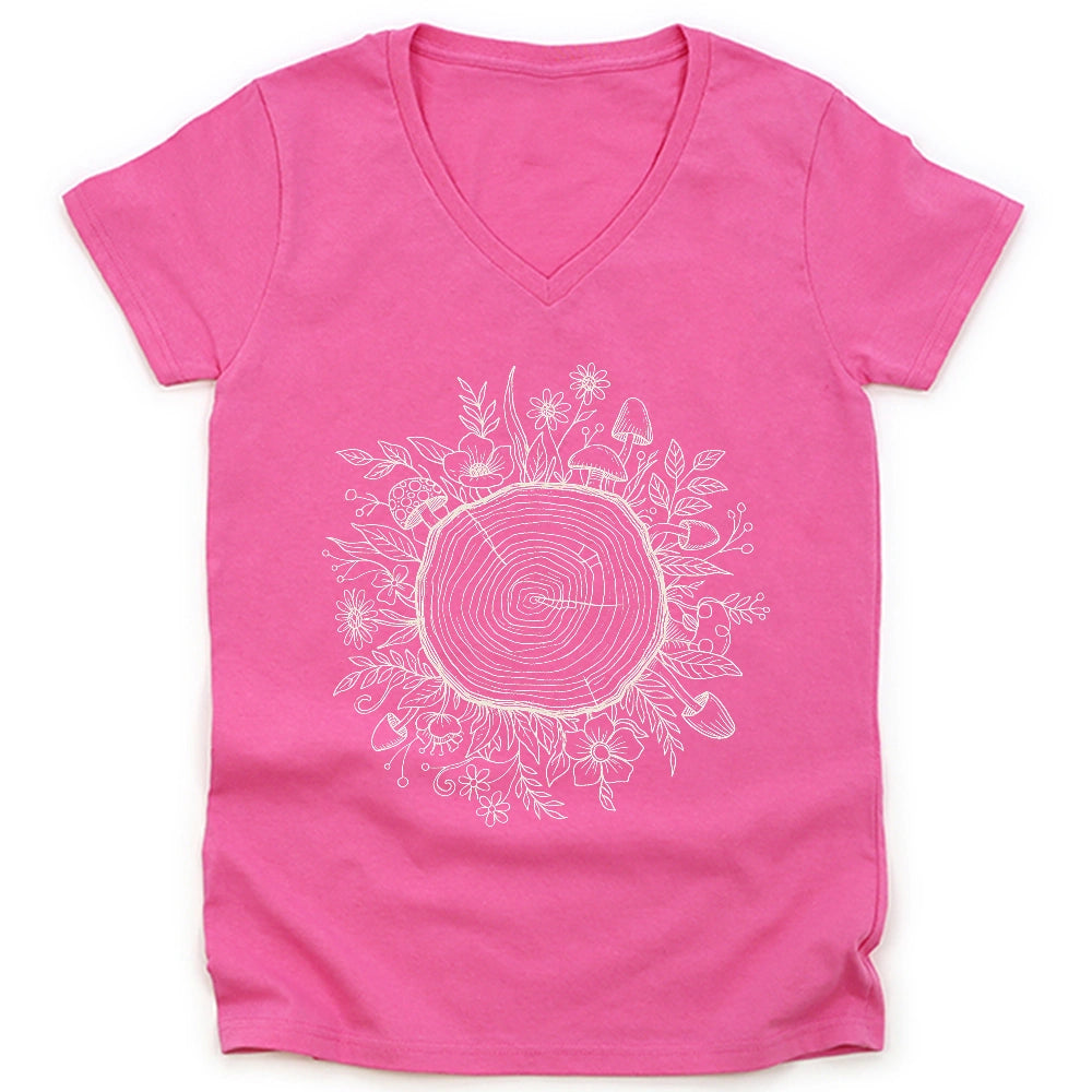 Rings of Time Lady V-neck