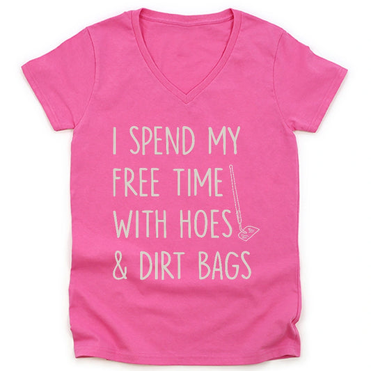 Spend Time With Hoes & Dirty Bags Lady V-neck