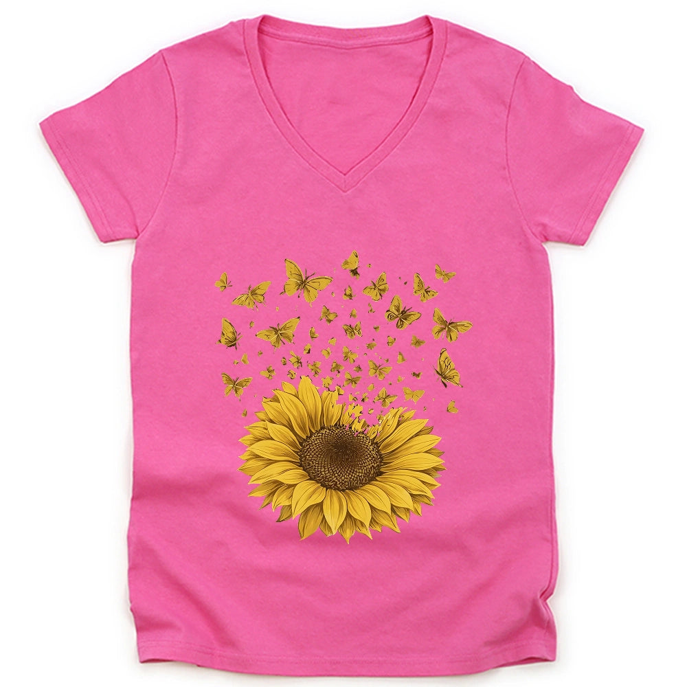 Sunflower Magic Lady V-neck