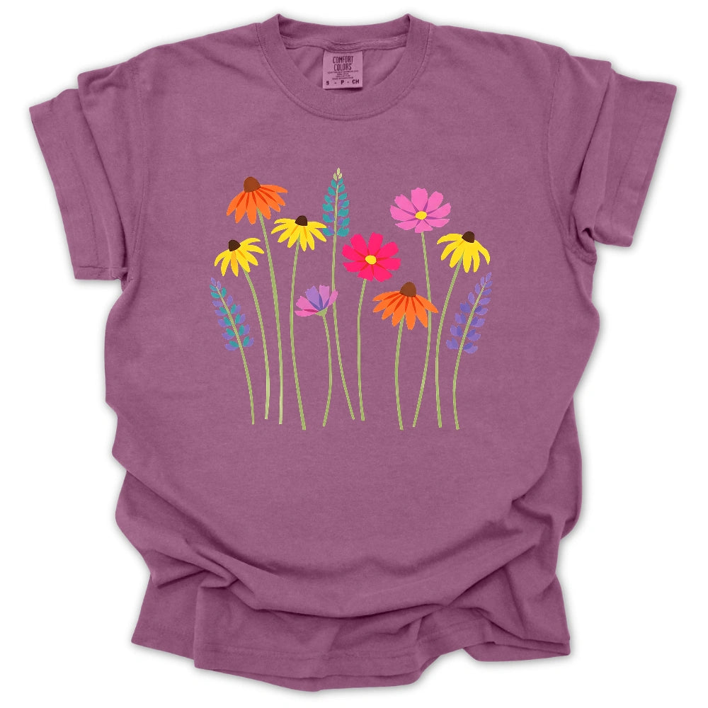 Artistic Wildflower T-shirt