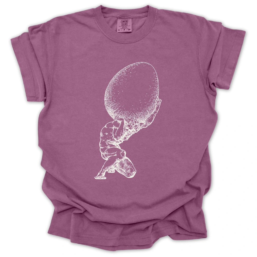 Atlas Holding The Egg T-Shirt