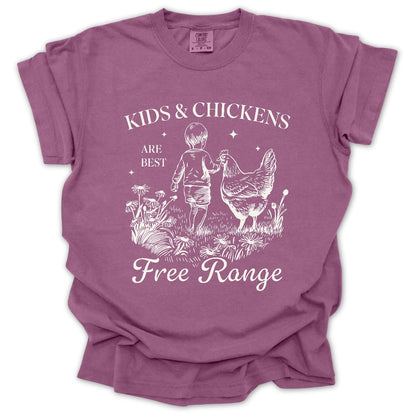 Free Range Kids & Chickens T-Shirt