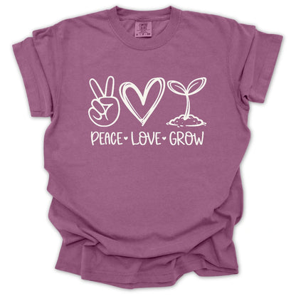 Peace Love Grow T-Shirt
