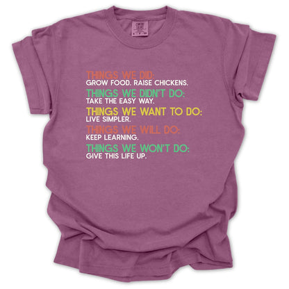 Things We Did T-Shirt