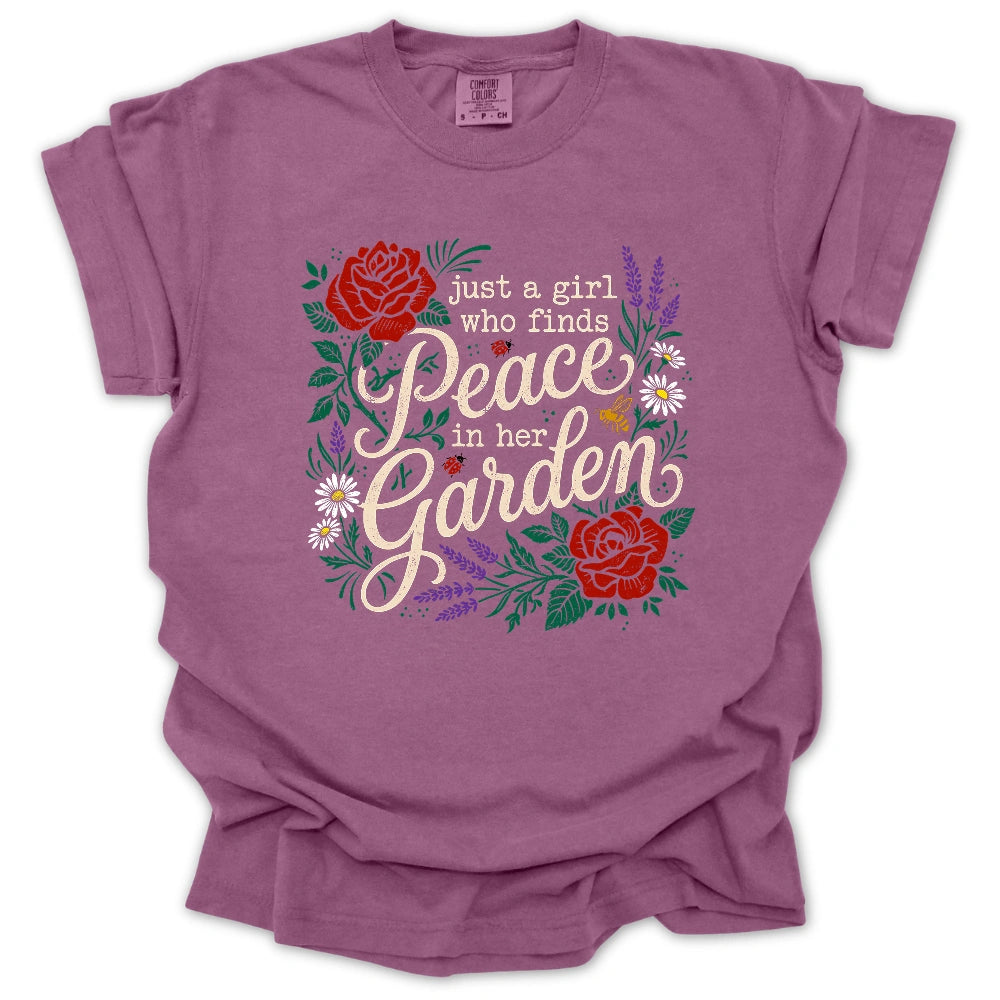 Peaceful Garden Girl T-shirt