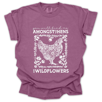 Hens And Wildflowers T-Shirt