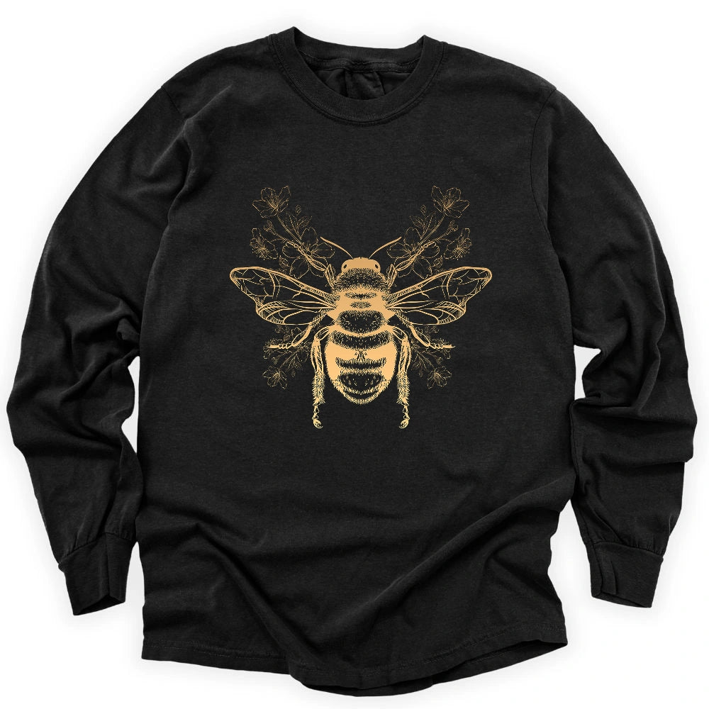 Bee Flower Long Sleeve T-shirt
