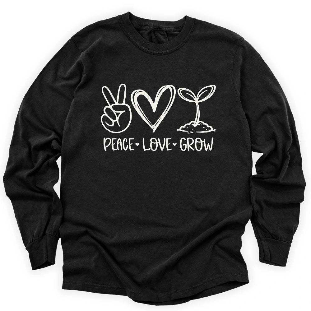 Peace Love Grow Long Sleeve T-shirt