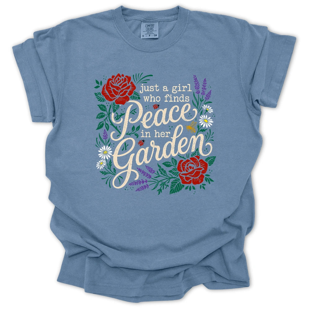 Peaceful Garden Girl T-shirt