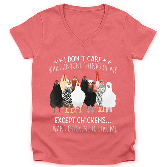 Chicken Approval Lady V-neck