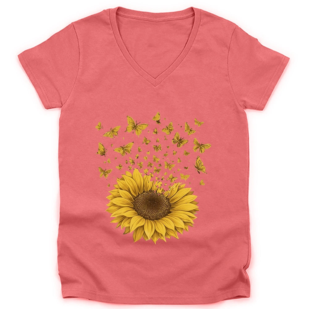 Sunflower Magic Lady V-neck