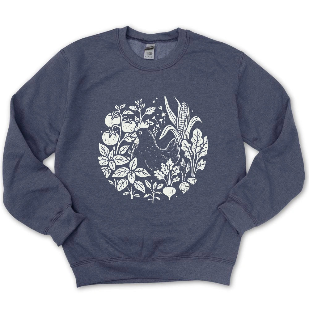 Hens and Vegetables Sweatshirt
