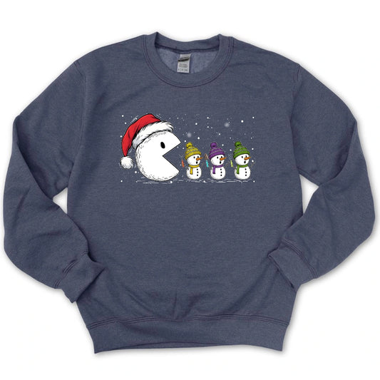 Pacman Snowman Sweatshirt