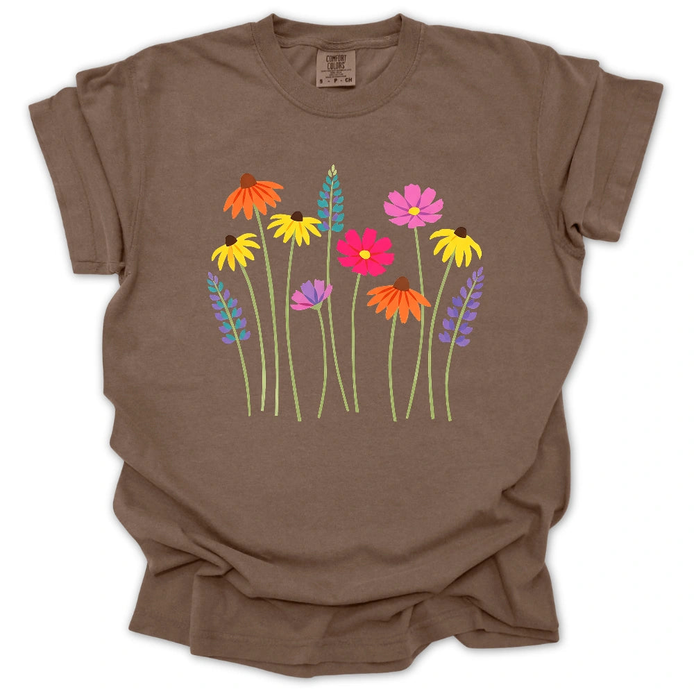 Artistic Wildflower T-shirt