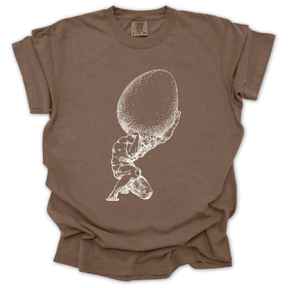 Atlas Holding The Egg T-Shirt