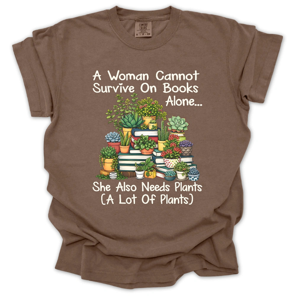 Books & Plants Lover T-shirt