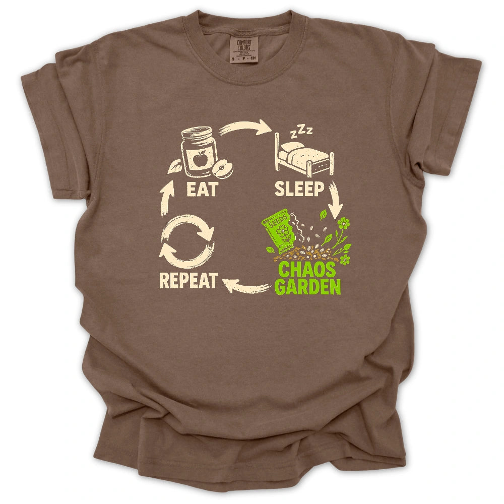 Eat, Sleep, Chaos Garden, Repeat T-shirt