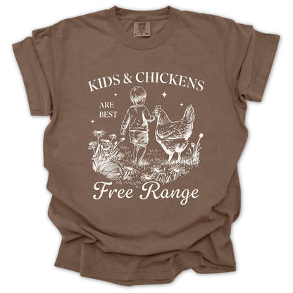 Free Range Kids & Chickens T-Shirt