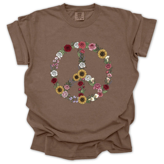 Peace Love Flowers T-shirt