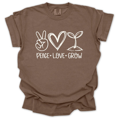 Peace Love Grow T-Shirt