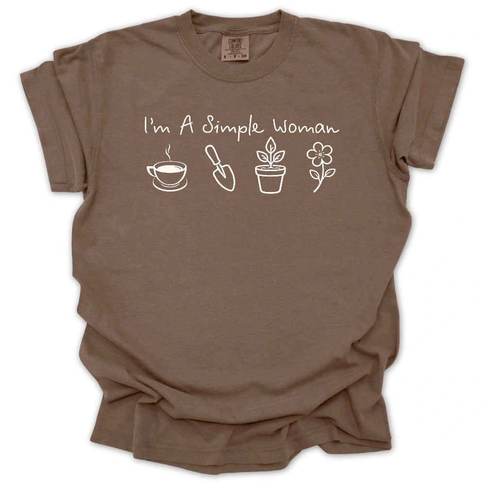 Simple Gardening Woman T-shirt