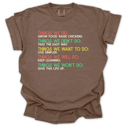 Things We Did T-Shirt