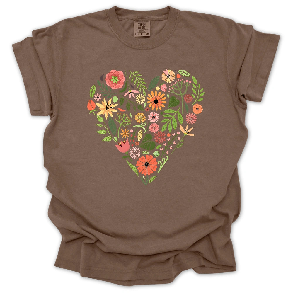 Wildflowers Heart T-shirt
