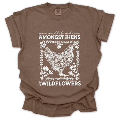 Hens And Wildflowers T-Shirt