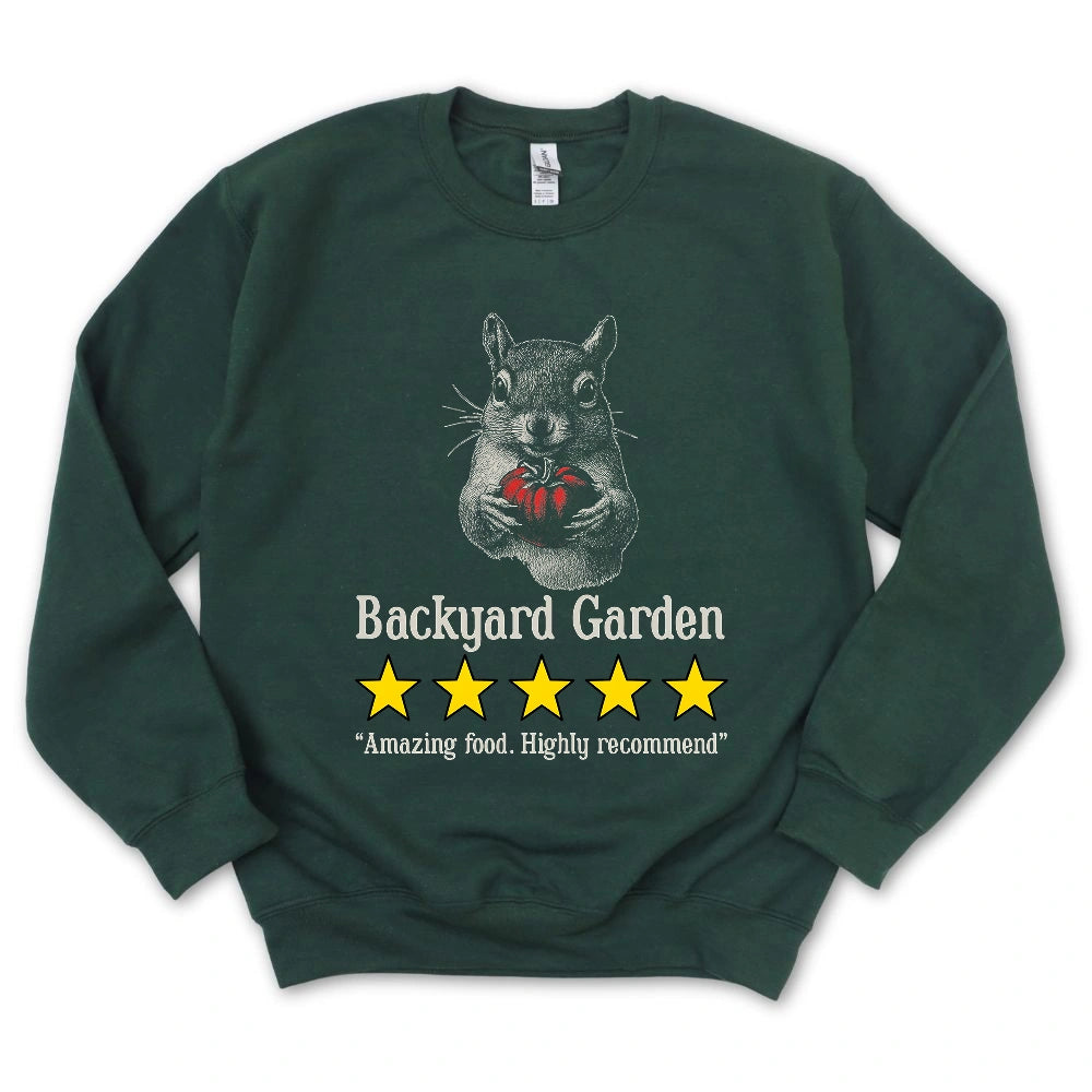 Backyard Garden Review Sweatshirt